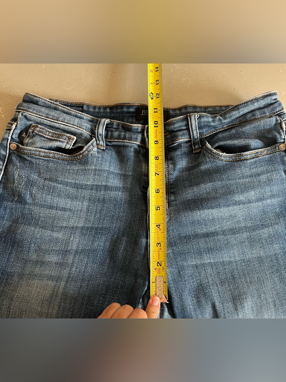 Judy Blue Women’s Slim Fit Straight Leg Denim Jeans Medium Wash Size 13/31 - Picture 7 of 8